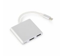 USB C uz VGA Adapteris GEMBIRD A-CM-HDMIF-02-SV