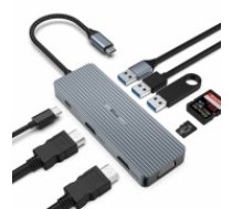 Bigbuy Tech Savienojuma sloksne 4K Karšu lasītājs USB 3.0 (Atjaunots A)