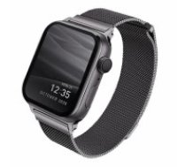 UNIQ pasek Dante Apple Watch Series 4|5|6|7|8|SE|SE2 38|40|41mm Stainless Steel grafitowy|graphite (UNIQ-40MM-DANGRP)