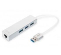 Digitus 3-port USB Hub and Gigabit LAN adapter DA-70250-1 (DA-70250-1)