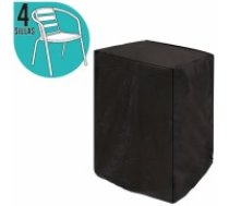 Bigbuy Garden Aizsardzības Futlāris Krēsliem Melns PVC 66 x 66 x 109 cm