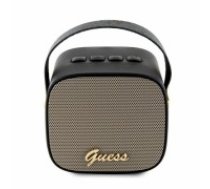 Guess głośnik Bluetooth GUWSB2P4SMK Speaker mini czarny|black 4G Leather Script Logo with Strap (GUWSB2P4SMK)