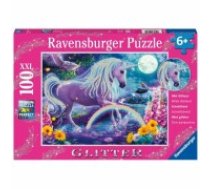 Puzle un domino komplekts Ravensburger 12980 Vienradzis Purpurīns XXL 100 Daudzums