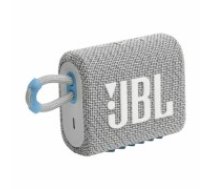 JBL ūdensizturīga portatīvā skanda JBL Go 3 ECO, balta - JBLGO3ECOWHT (JBLGO3ECOWHT)