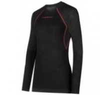 La Sportiva Termo krekls WOOL40 Aero Longsleeve W S Black/Hibiscus (8020647267842)