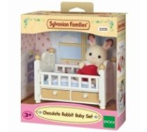 Rotaļu figūras Sylvanian Families Baby Rabbit Chocolate Bed