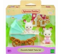 Playset Sylvanian Families Chocolate Bunny Twins and Double Stroller