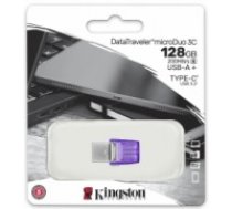 Zibatmiņa Kingston DataTraveler microDuo 3C 128GB USB Type-A + USB Type-C (DTDUO3CG3/128GB)