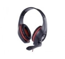 Gembird Gaming headset with volume control GHS-05-R Built-in microphone Red/Black Wired Over-Ear 3.5 mm 4-pin (351901)