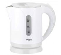 Adler Kettle AD 1371w Electric 850 W 0.8 L Stainless steel/Polypropylene 360° rotational base White (389831)