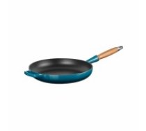 Le Creuset Čuguna panna ar koka rokturi Ø28cm zila (02732438)