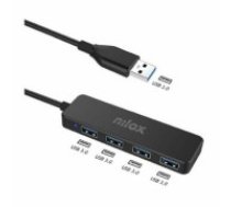 4-Port USB Hub Nilox NXHUB402 Melns