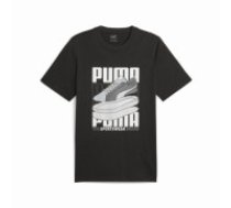 Vīriešu Krekls ar Īsām Piedurknēm Puma Graphiccs Sneaker Melns
