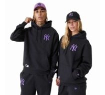 Unisex Sporta Krekls ar Kapuci New Era League Essentials New York Yankees Melns