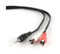 Gembird 2.5m, 3.5mm/2xRCA, M/M audio cable Black, Red, White (CCA-458-2.5M)