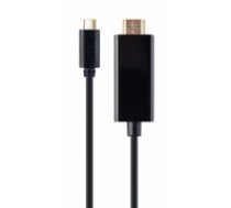 Gembird A-CM-HDMIM-01 USB-C male to HDMI-male adapter, 4K 30Hz, 2m, black (A-CM-HDMIM-01)