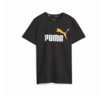 Krekls ar Īsām Piedurknēm Bērniem Puma Ess+ 2 Col Logo Melns
