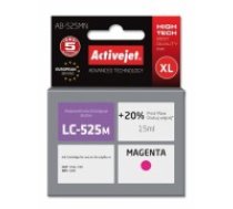 Activejet AB-525MN Ink Cartridge (Replacement for Brother LC525M; Supreme; 15 ml; magenta). Prints 20% more than OEM. (AB-525MN)