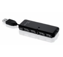 iBox IUHT008C interface hub USB 2.0 480 Mbit/s Black (IUHT008C)