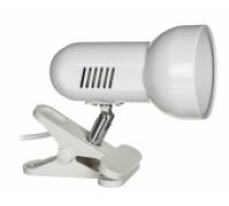 Activejet Clip-on desk lamp, white, metal, E27 thread (AJE-CLIP LAMP WHITE)