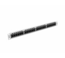 Lanberg patch panel 24 port 1U cat.6 UTP gray PPU6-1024-S (PPU6-1024-S)