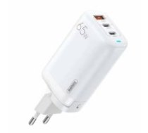 Wall charger Remax, RP-U55, 2x USB-C, USB, 65W (white) (RP-U55)