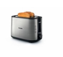Philips Viva Collection HD2650/90 toaster 2 slice(s) 950 W Black, Stainless steel (HD2650/90)