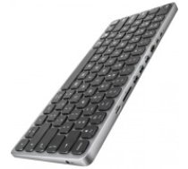 AXAGON HMC-KB keyboard USB-C 5Gbps with HUB, microSD/SD, 3x USB-A, HDMI 4K/60Hz, PD 100W, Audio, US layout (HMC-KB-US)
