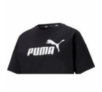 Sieviešu Krekls ar Īsām Piedurknēm Puma CROPPED LOGO TEE 586866 01  Melns