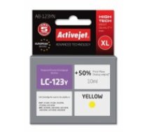 Activejet AB-123YN Ink cartridge (replacement for Brother LC123Y/121Y; Supreme; 10 ml; yellow) (AB-123YN)