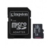 Kingston   UHS-I | 64 GB | microSDHC/SDXC Industrial Card | Flash memory class Class 10, UHS-I, U3, V30, A1 | SD Adapter (SDCIT2/64GB)