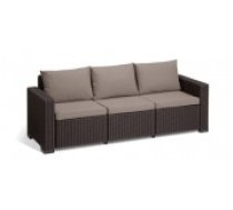 Keter Dārza dīvāns trīsvietīgs California 3 Seater Sofa brūns (29196779599)