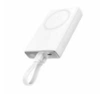 Powerbank Joyroom JR-PBM01 magnetic 10000mAh 20W with stand + Lightning cable - USB-C - white (JR-PBM01_W)