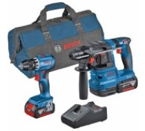 Bosch Kombi-Set Akku-Bohrschrauber GSR 18V-45 + Akku-Bohrhammer GBH 18V-22 (0615A50038)