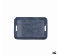 Brokastu paplātes Quid Habitat Zils Plastmasa 33 x 23 x 4 cm Ar rokturiem Denim (12 gb.)