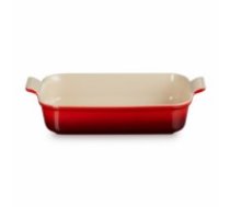 Le Creuset Cepamtrauks taisnstūra Heritage akmens masas 32x24cm / 4L oranžs (02110306)