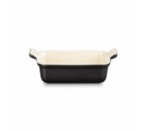 Le Creuset Cepamtrauks taisnstūra Heritage akmens masas 19x14cm / 1,1L melns (02113574)