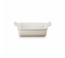 Le Creuset Cepamtrauks taisnstūra Heritage akmens masas 19x14cm / 1,1L balts (02115811)