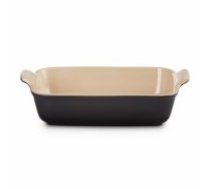 Le Creuset Cepamtrauks taisnstūra Heritage akmens masas 26x19cm / 2,4L melns (02110287)