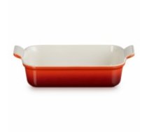 Le Creuset Cepamtrauks taisnstūra Heritage akmens masas 26x19cm / 2,4L oranžs (02110273)