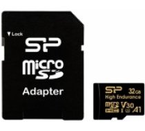 Silicon Power memory card microSDHC 32GB High Endurance + adapter (SP032GBSTHDV3V1HSP)