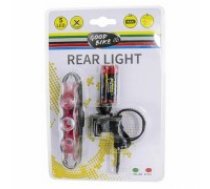 Velo lukturis LEMMING 5LED, sarkans, 2xAAA komplektā (88324)