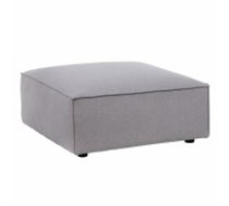 Bigbuy Home Pufs Gaiši pelēks Koks Spalva Foam 94 x 94 x 44 cm Moderns Modulārs