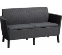 Keter Dārza dīvāns divvietīgs Salemo 2 Seater Sofa pelēks (29209038939)