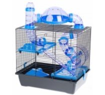 INTER-ZOO Rocky + Terrace blue - cage for a hamster (G306ACTB)