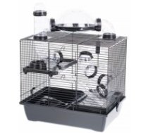 INTER-ZOO Rocky + Terrace black - cage for a hamster (G306ACTB)