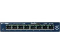 NETGEAR GS108GE network switch Unmanaged Gigabit Ethernet (10/100/1000) Blue (GS108GE)