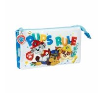 Trīsvietīgs futrālis The Paw Patrol Pups rule Zils 22 x 12 x 3 cm