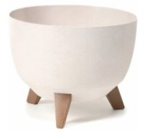 Lamela Puķu pods Roma Eco Wood 29cm, balts