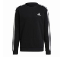 Vīriešu Sporta Krekls bez Kapuča Adidas 3 Stripes Melns